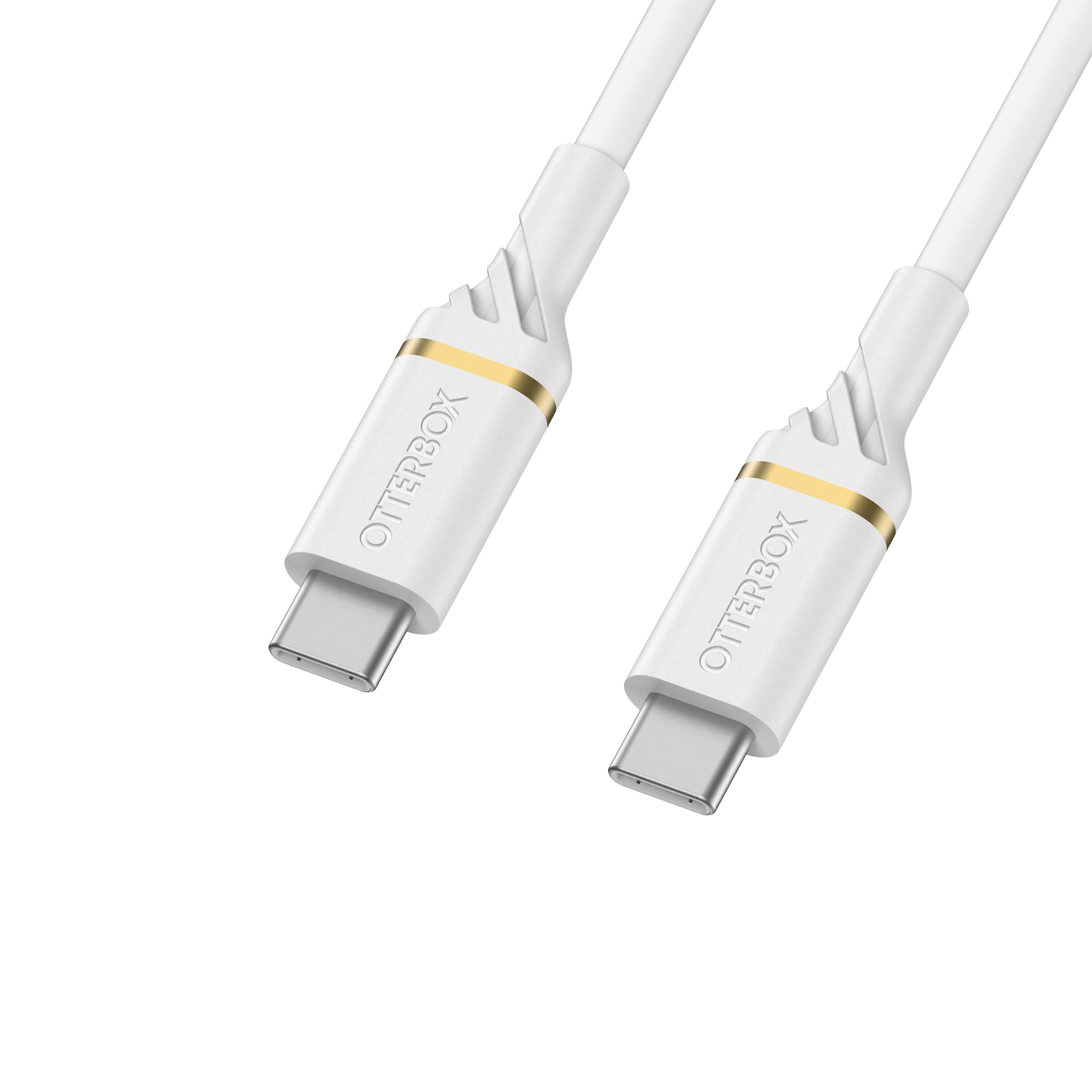 USB-C til USB-C Fast Charge-kabel 1m, Hvit