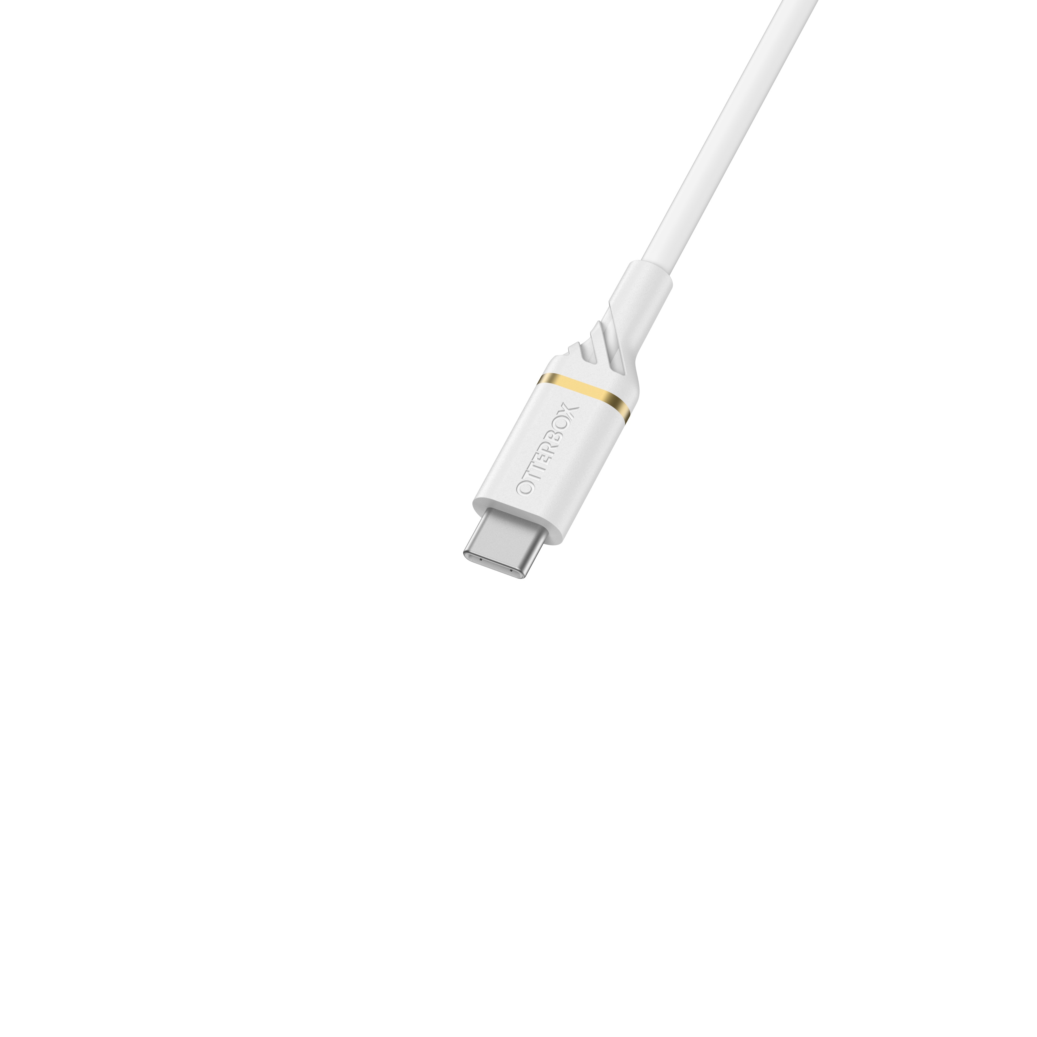 USB-C til USB-C Fast Charge-kabel 1m, Hvit