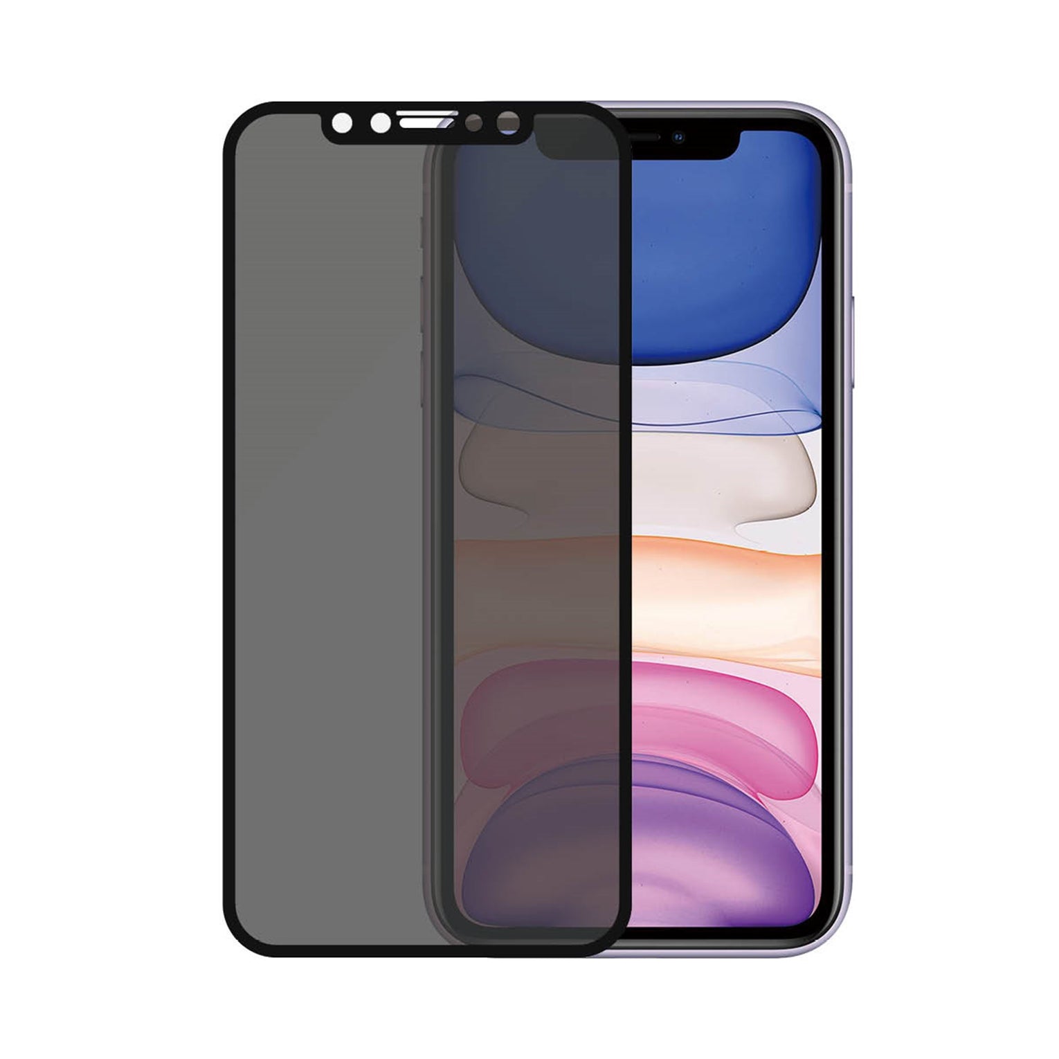 iPhone 11 Privacy skjermbeskytter i herdet glass - Edge-to-Edge