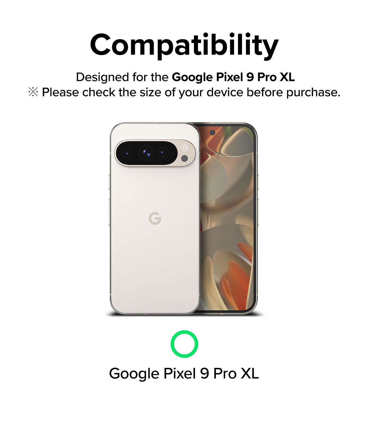 Google Pixel 9 Pro XL Kameralinsebeskyttelse i glass (3-pakning)