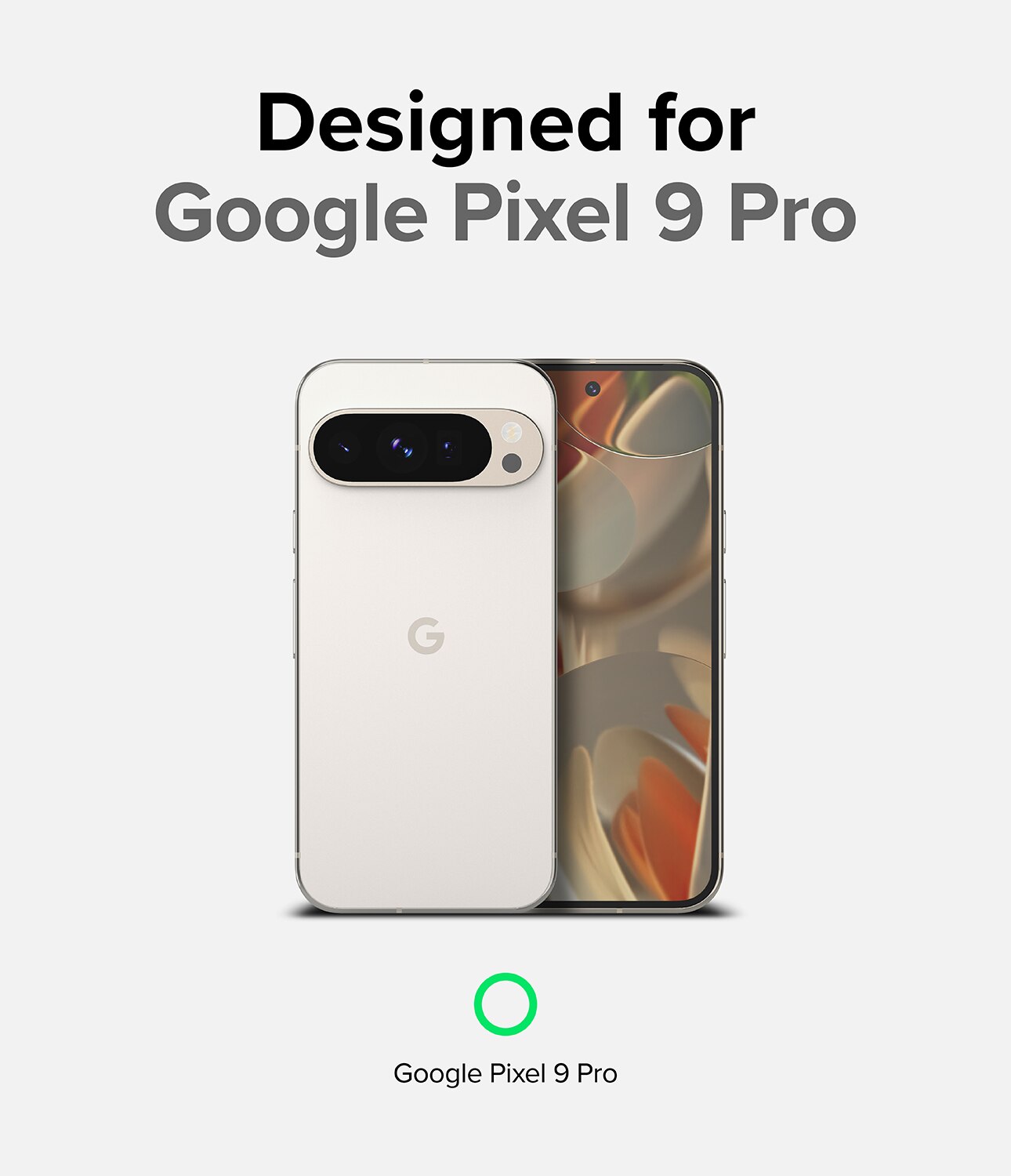 Google Pixel 9 Pro Onyx deksel, Svart