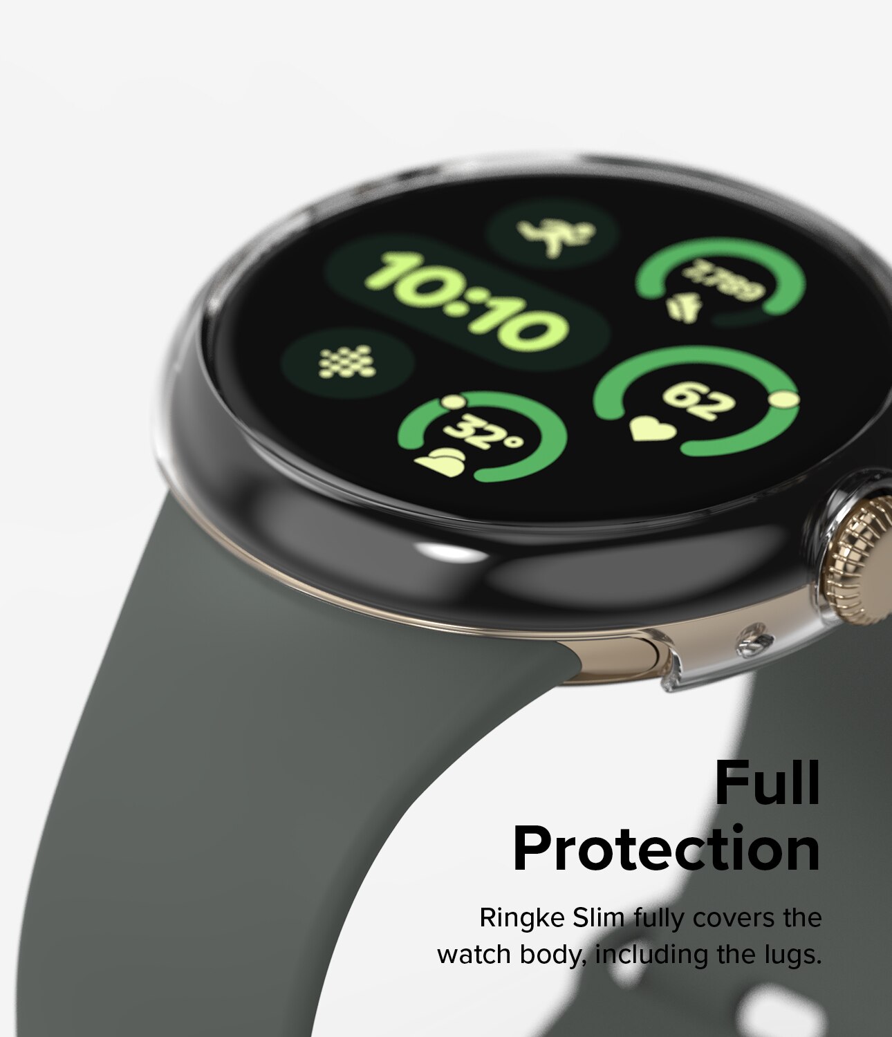 Google Pixel Watch 3 41mm Tynt deksel (2-pakning), 