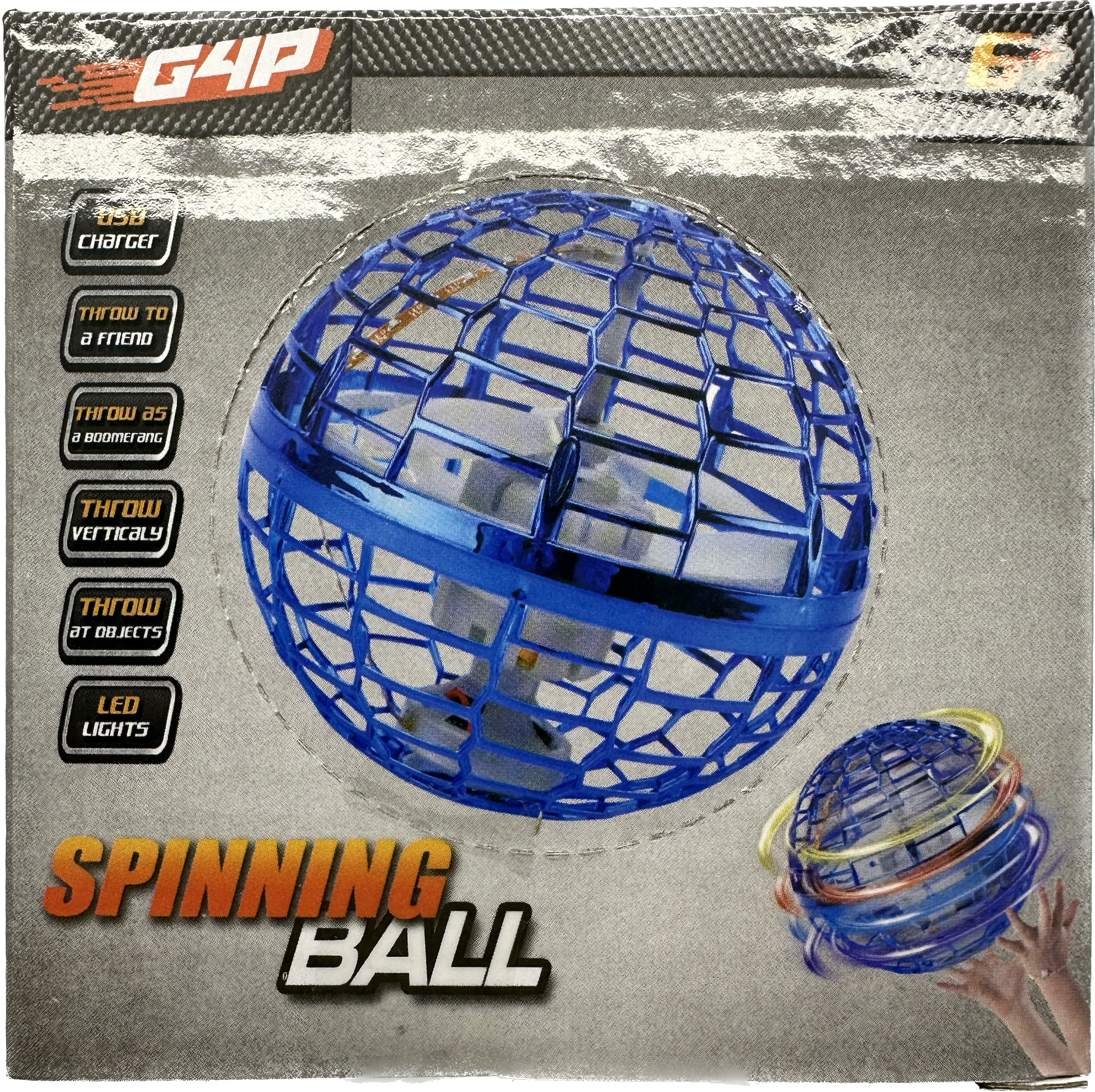 Svevende Spinning Ball, Blå