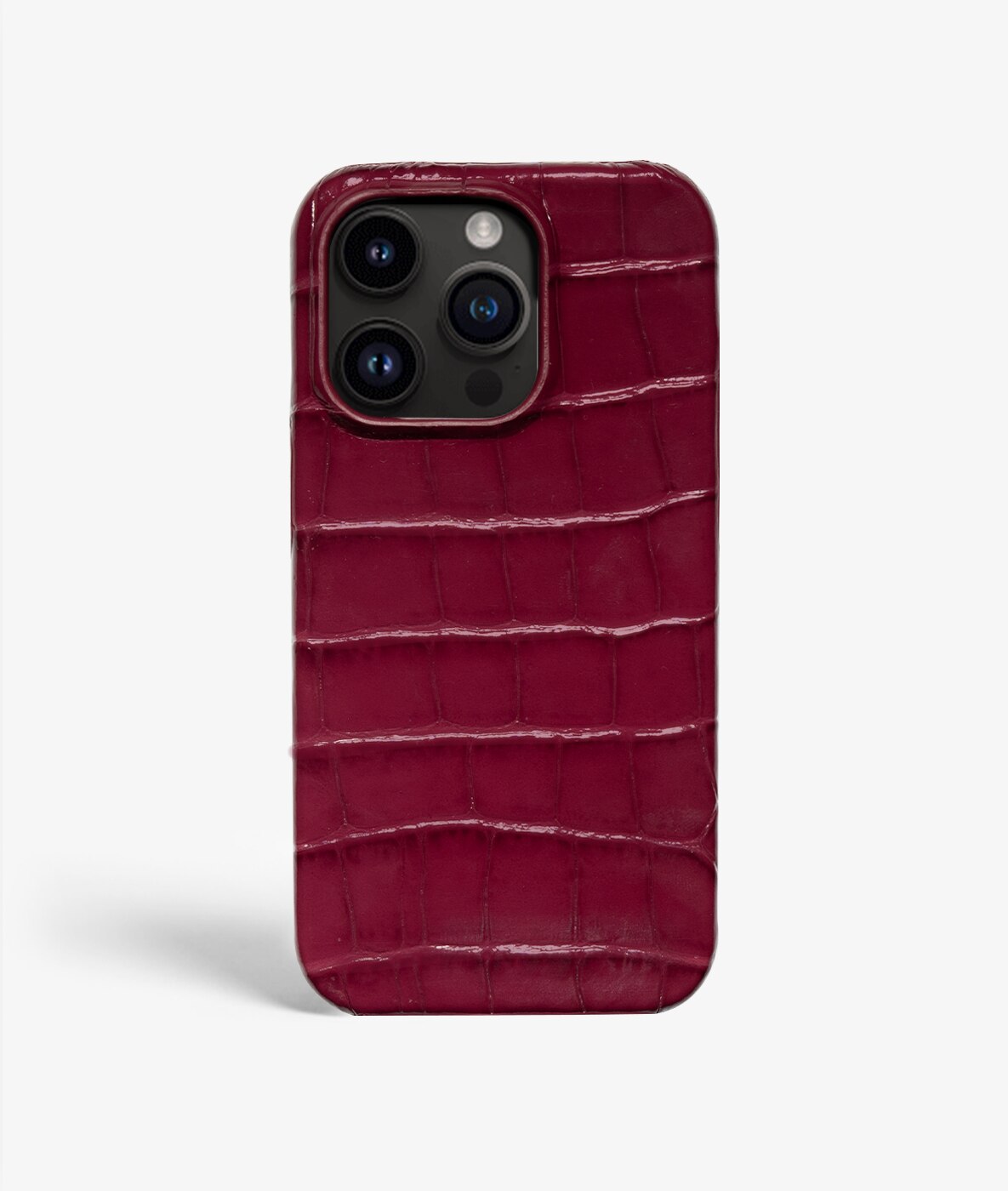 iPhone 14 Pro Max Deksel Croco Burgundy