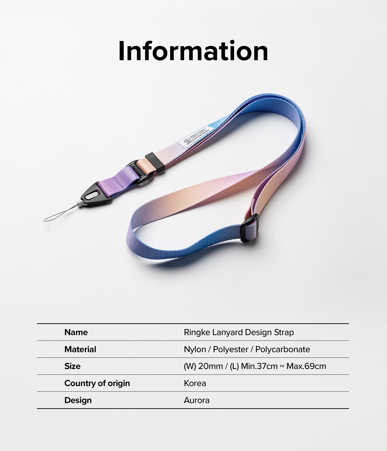 Lanyard-rem for telefon, Aurora