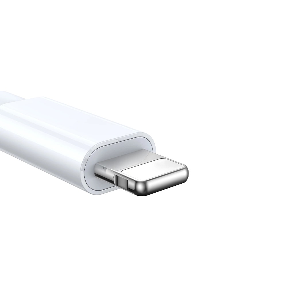 3-i-1 Laderkabel - USB-A til Lightning & Magnetisk Lader, Hvit