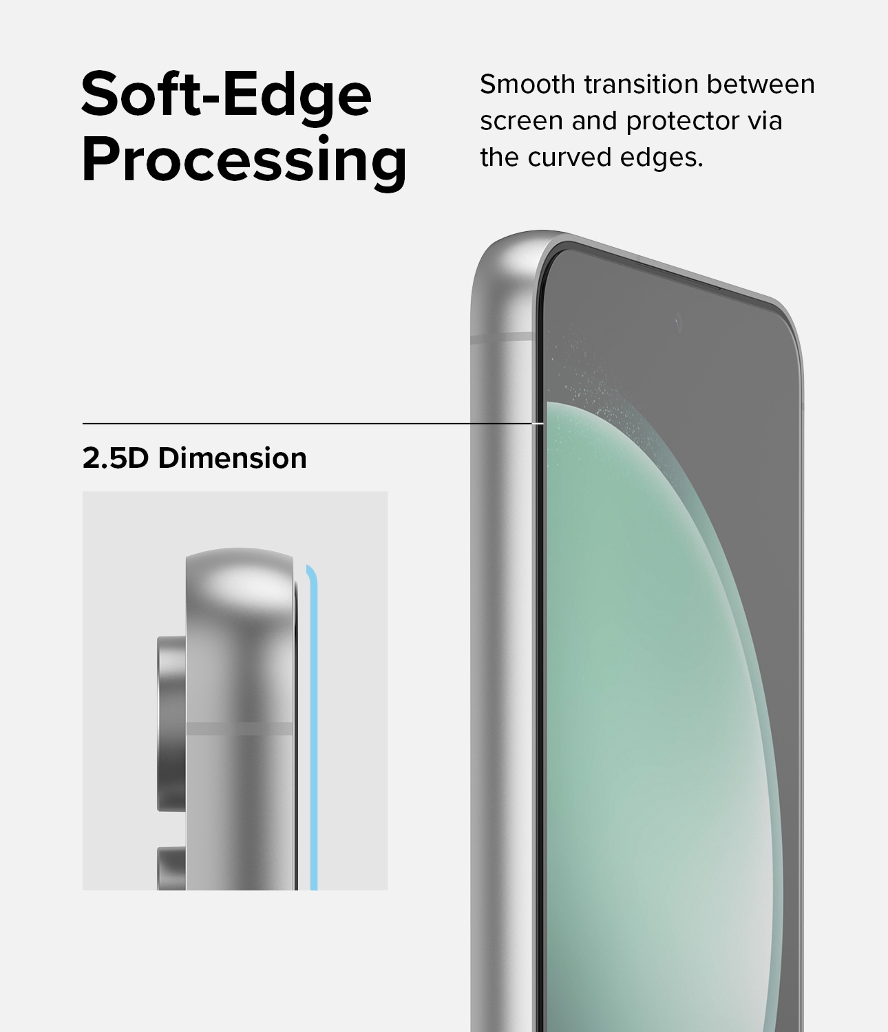 Samsung Galaxy S23 FE  Skjermbeskytter i glass med monteringsverktøy (2-pack)