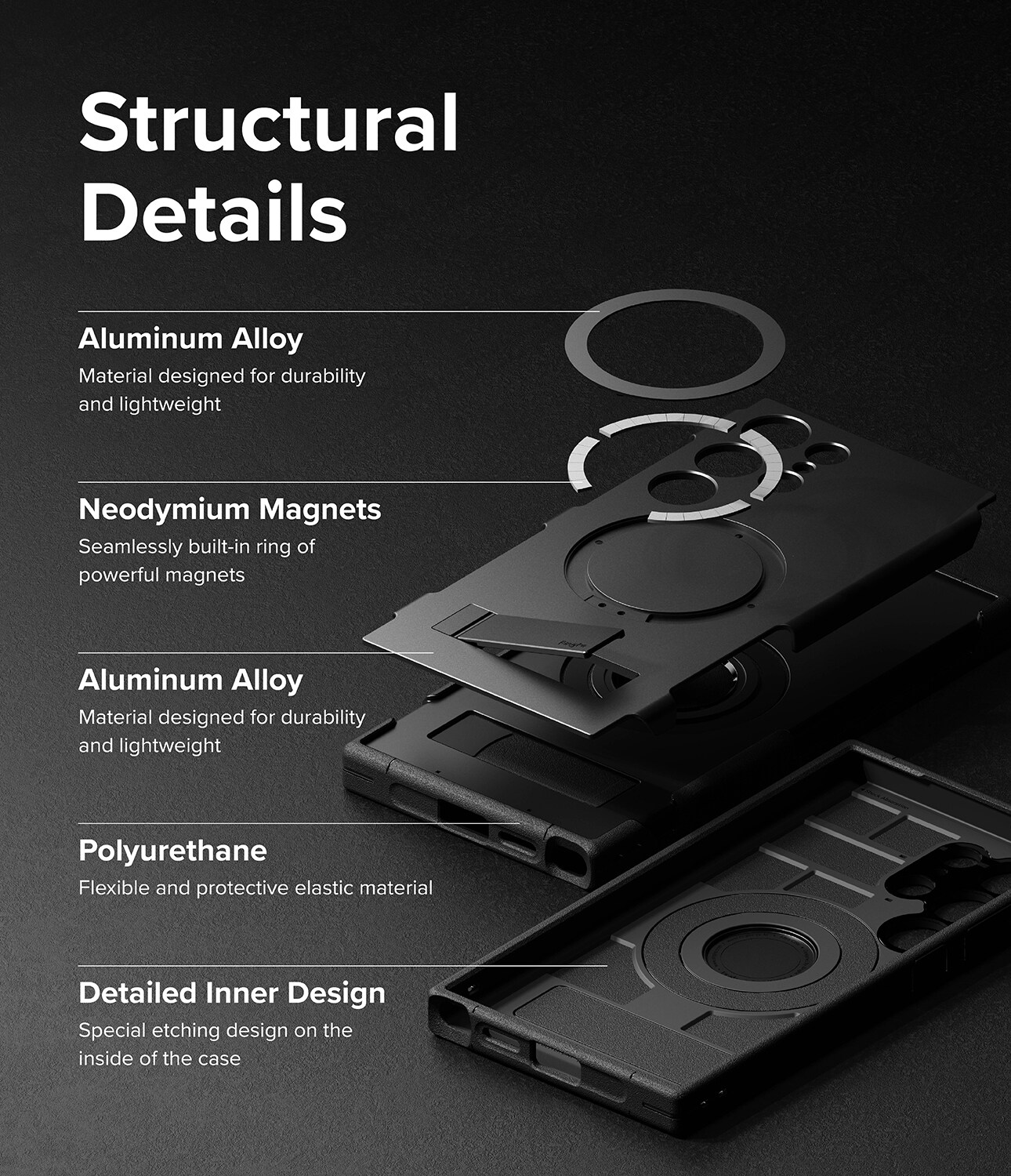 Samsung Galaxy S24 Ultra Alles Magnetisk Deksel, svart