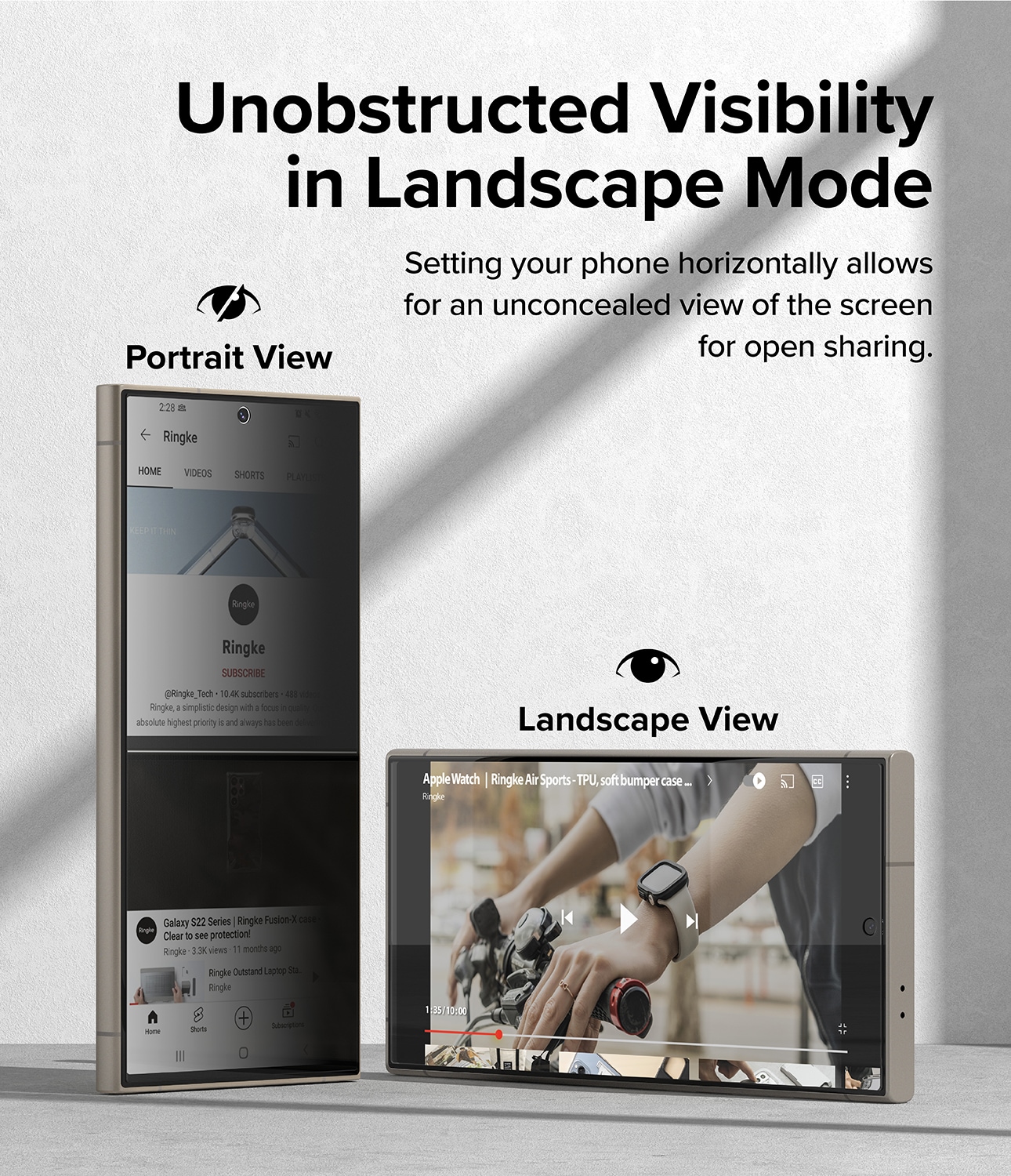 Samsung Galaxy S24 Ultra Anti-spy Skjermbeskytter i glass med monteringsram (2-pack)