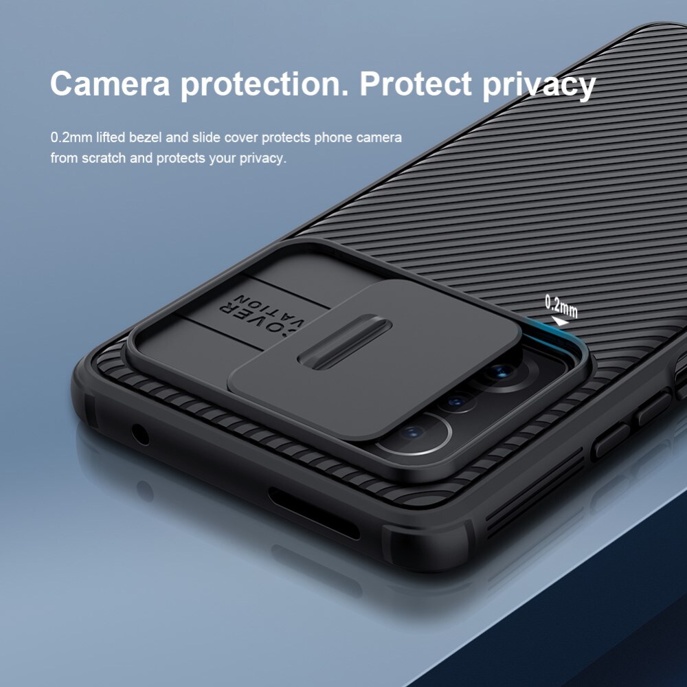 Xiaomi 11T/11T Pro Deksel med kameralinsebeskyttelse - CamShield, Svart