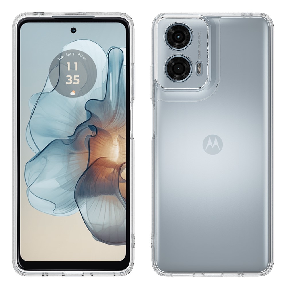 Motorola Moto G85 Crystal Hybrid-deksel, Gjennomsiktig