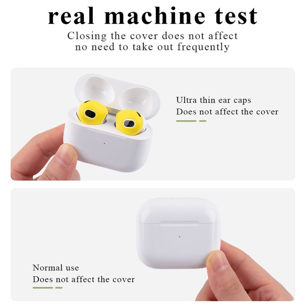 Apple AirPods 3 Øreputer i silikon, Hvit