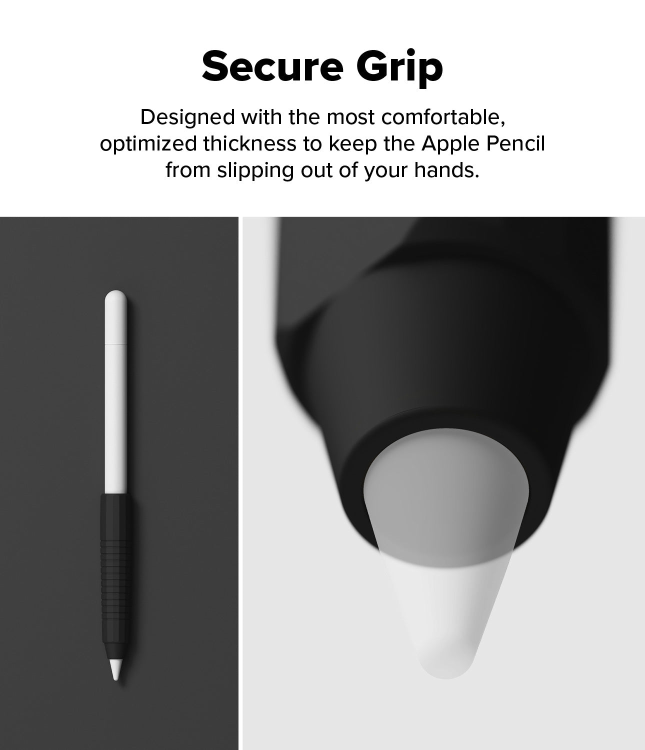 Apple Pencil grep i silikon, Svart