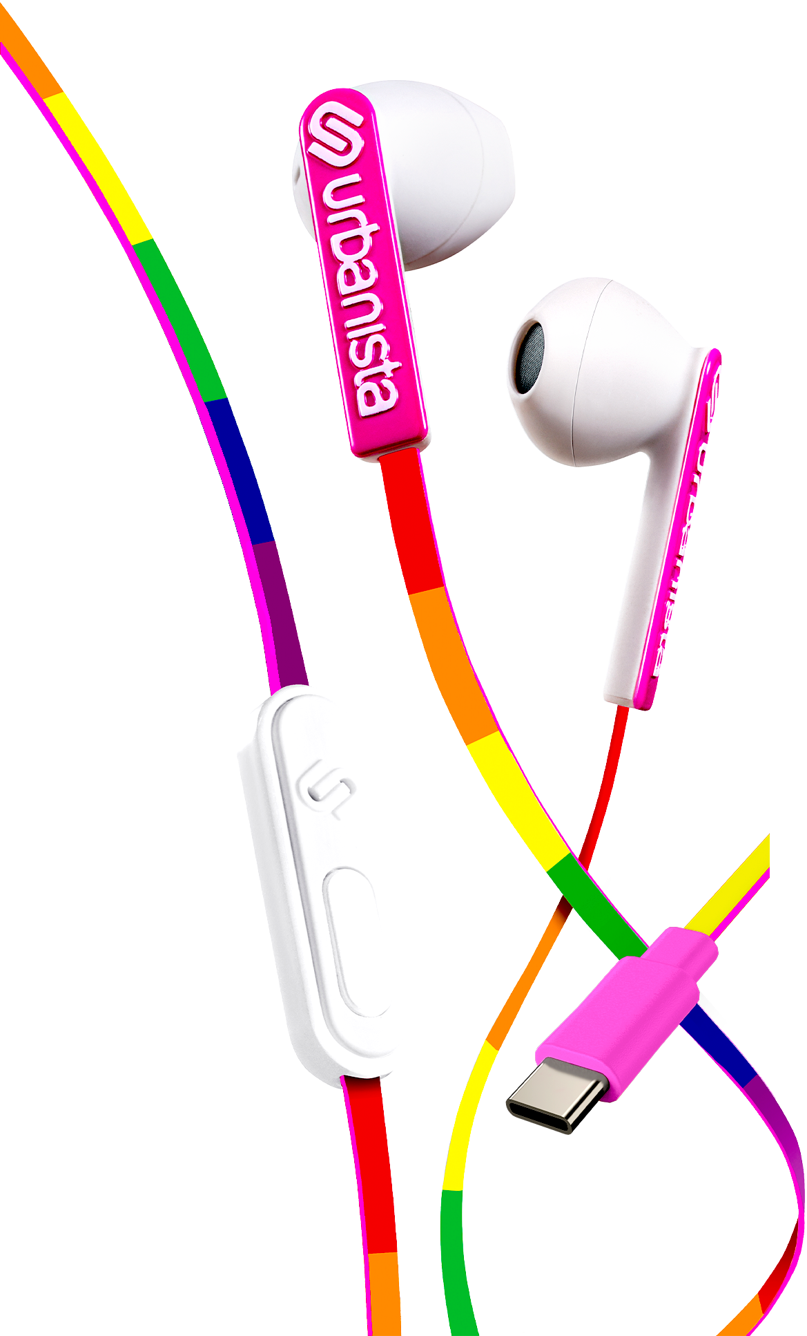 San Francisco Hodetelefoner In-Ear USB-C, Lucky Rainbow