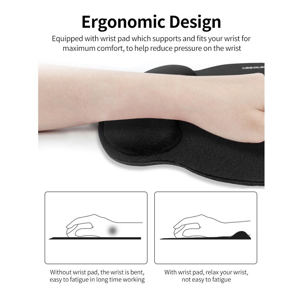 Musematte med ergonomisk støtte, Blå