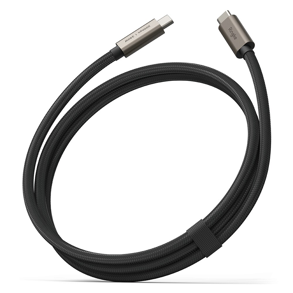 USB-C til USB-C 3.2 Gen 2x2 Ladekabel 1m, Svart