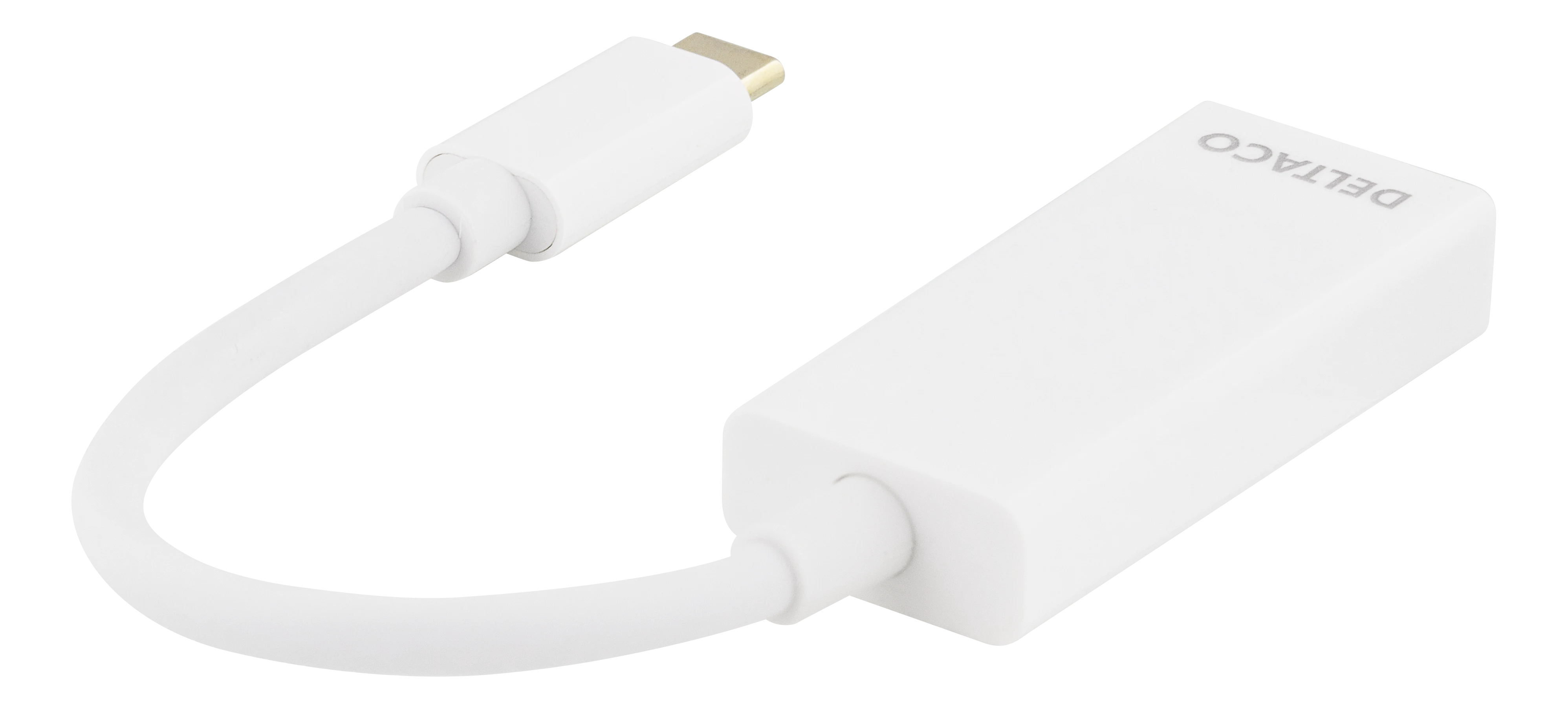 Adapter USB-C til DisplayPort, hvit