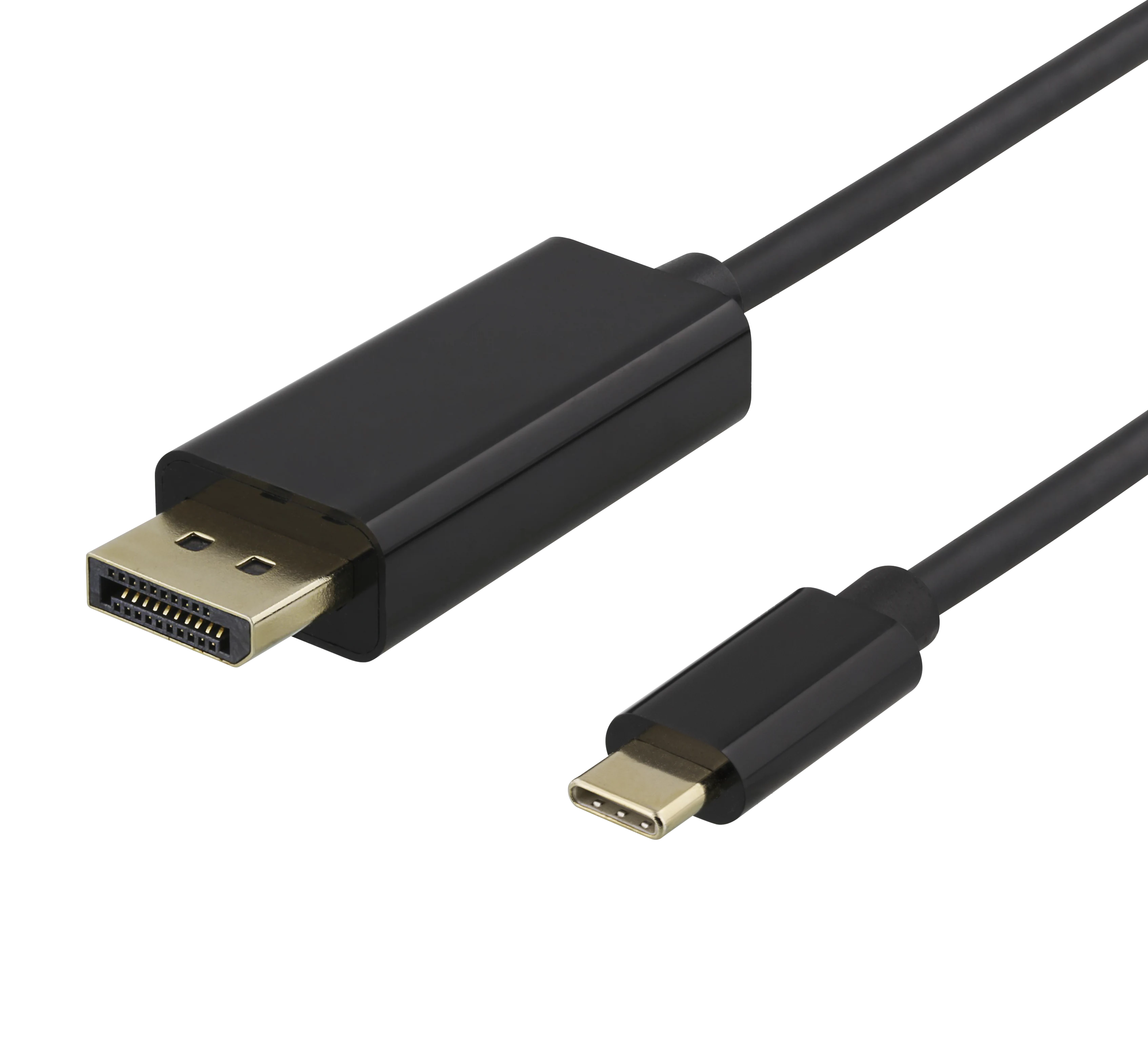 USB-C til DisplayPort-kabel 4K 2m, Svart