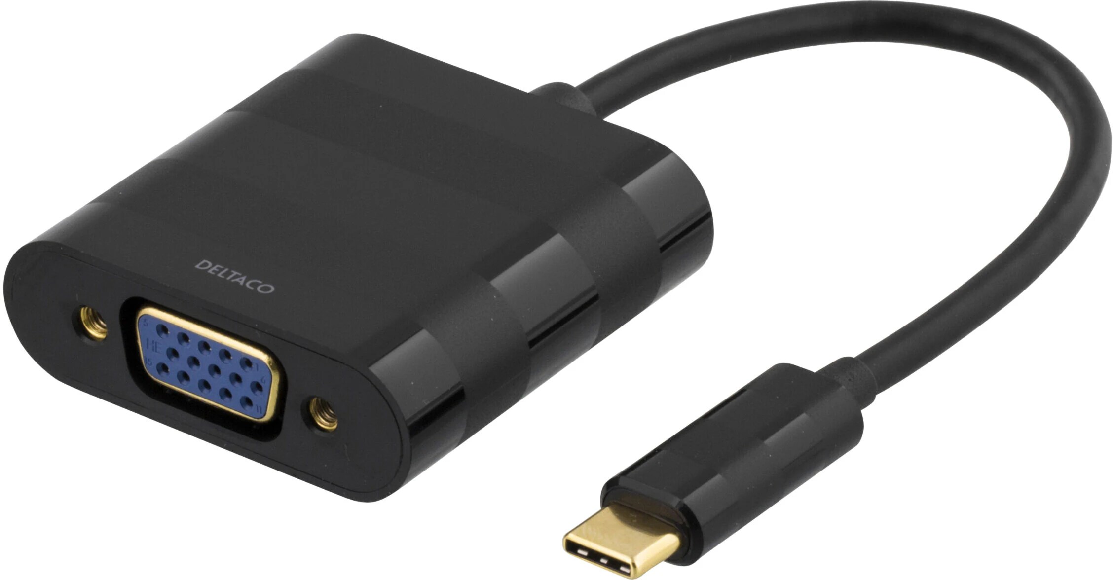 USB-C til VGA-adapter, Svart