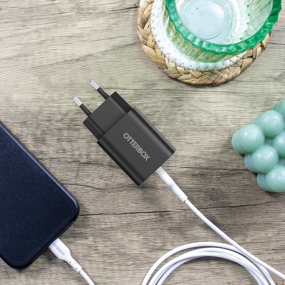 Vegglader USB-C PD 20W, Svart