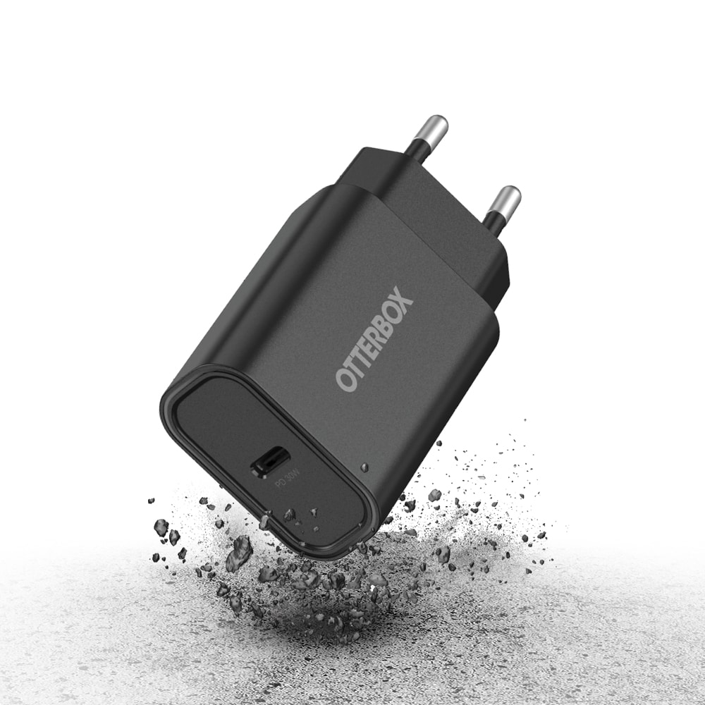 Vegglader USB-C PD 30W, Svart