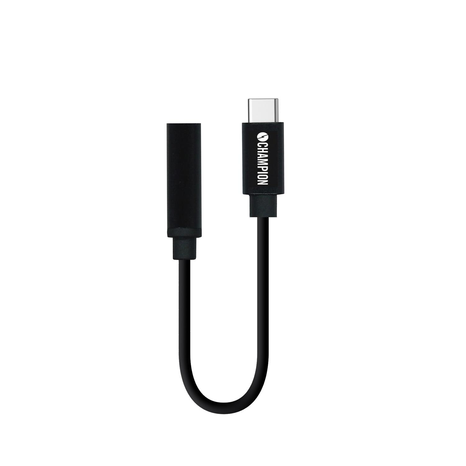 USB-C til 3.5mm-adapter, Svart