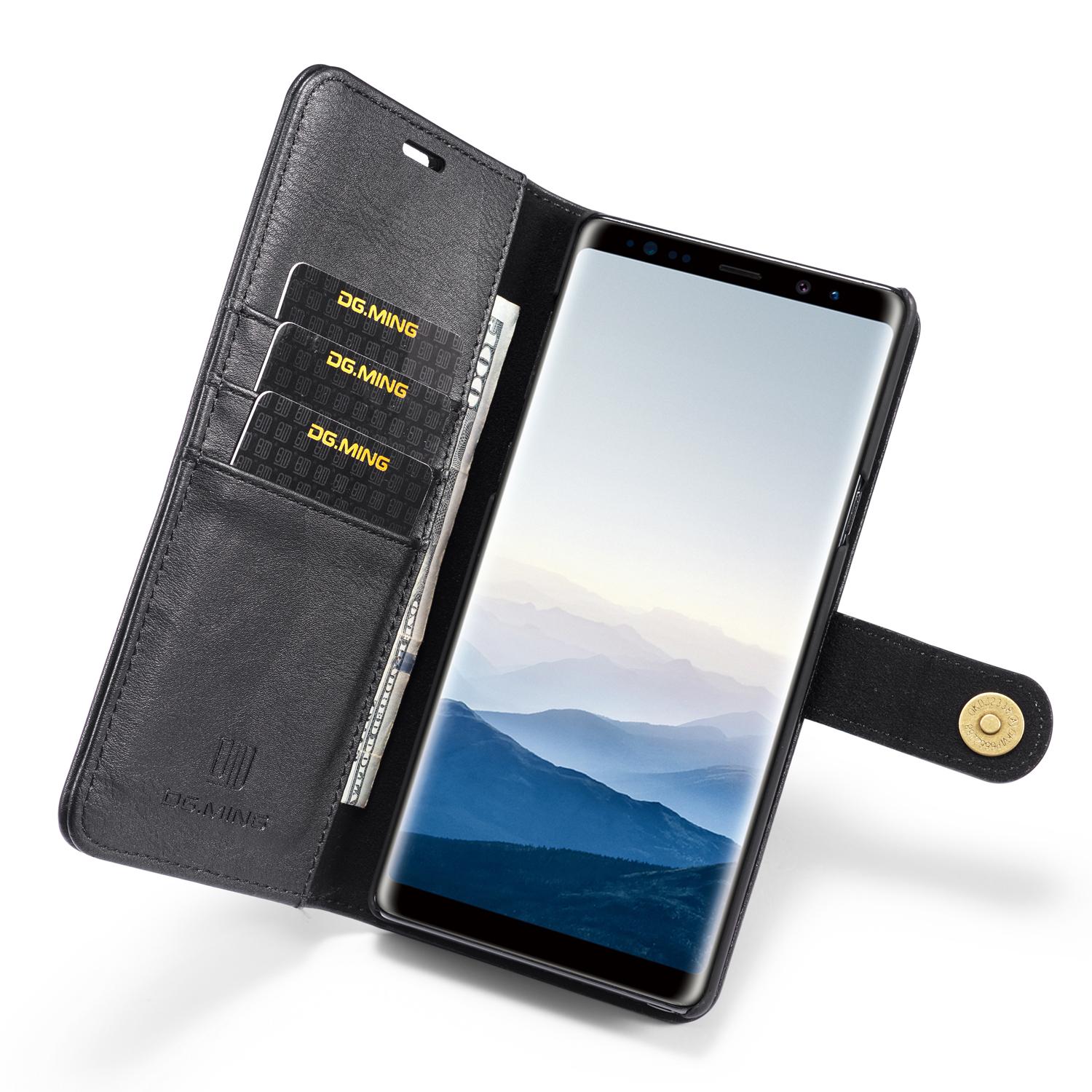 Samsung Galaxy Note 9 Lommeboketui med avtakbart deksel, Black