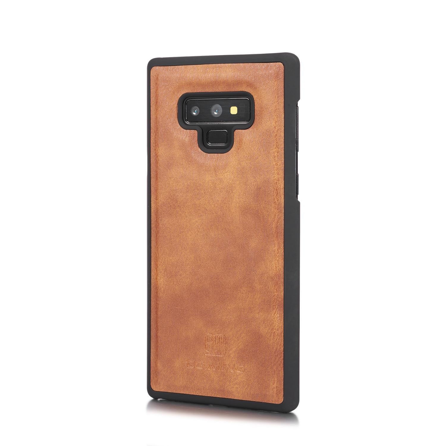 Samsung Galaxy Note 9 Lommeboketui med avtakbart deksel, Cognac