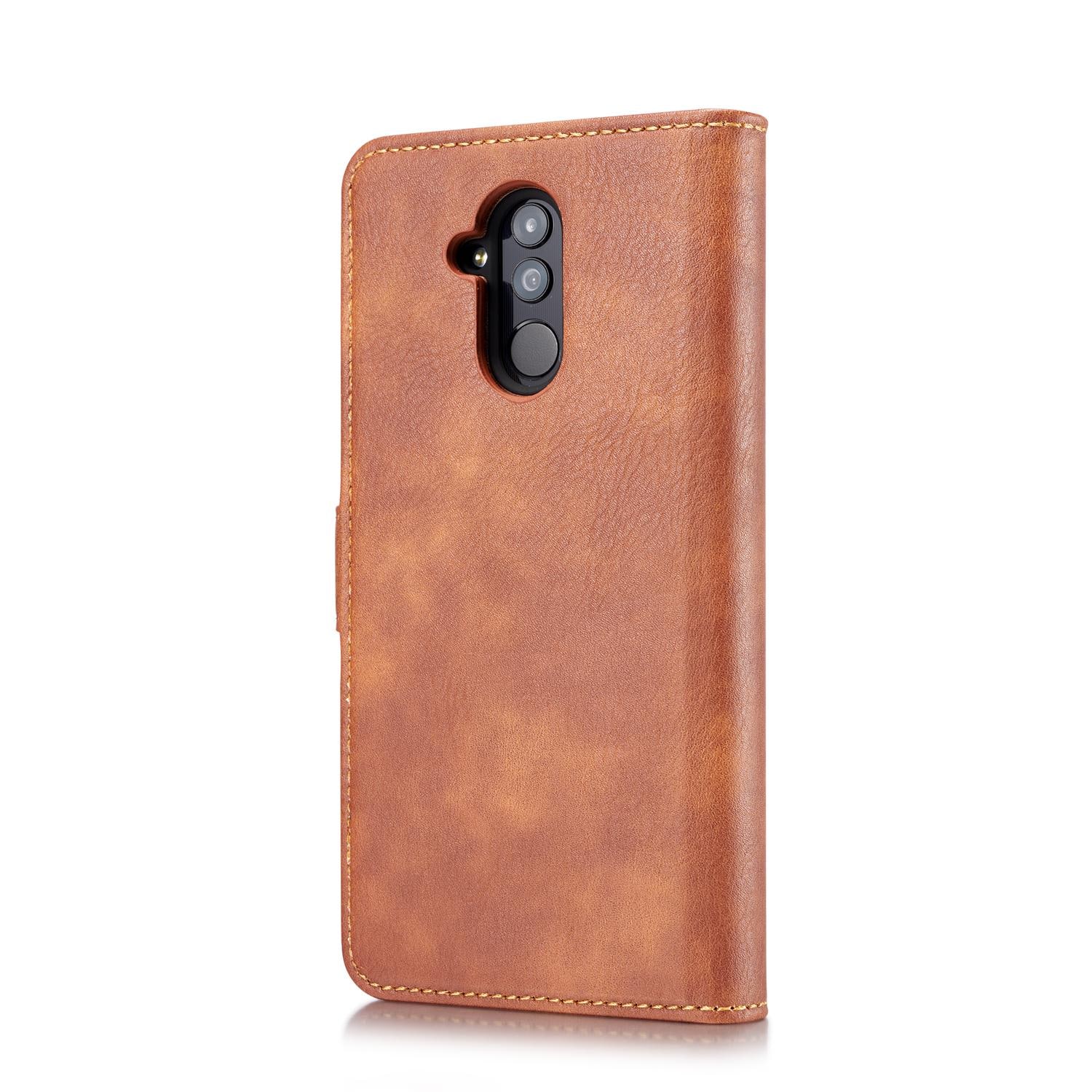 Huawei Mate 20 Lite Lommeboketui med avtakbart deksel, Cognac