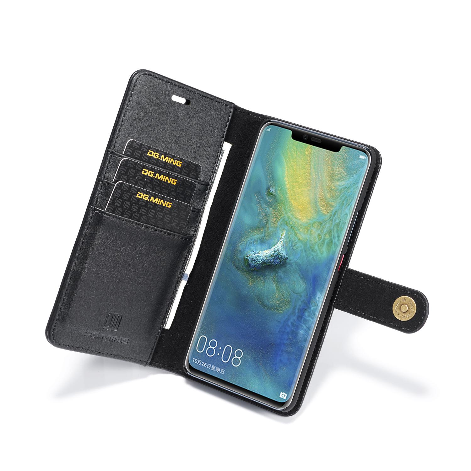 Huawei Mate 20 Pro Lommeboketui med avtakbart deksel, Black