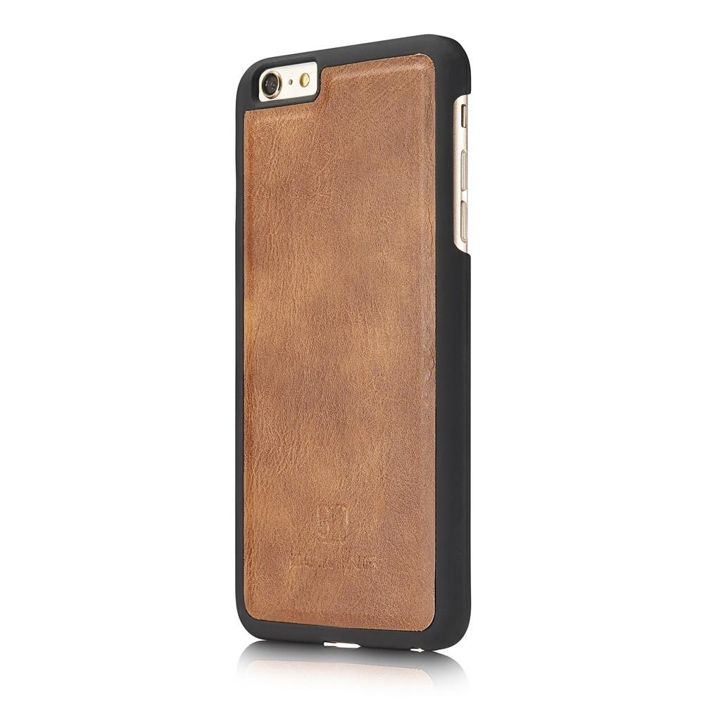 iPhone 6 Plus/6S Plus Lommeboketui med avtakbart deksel, Cognac