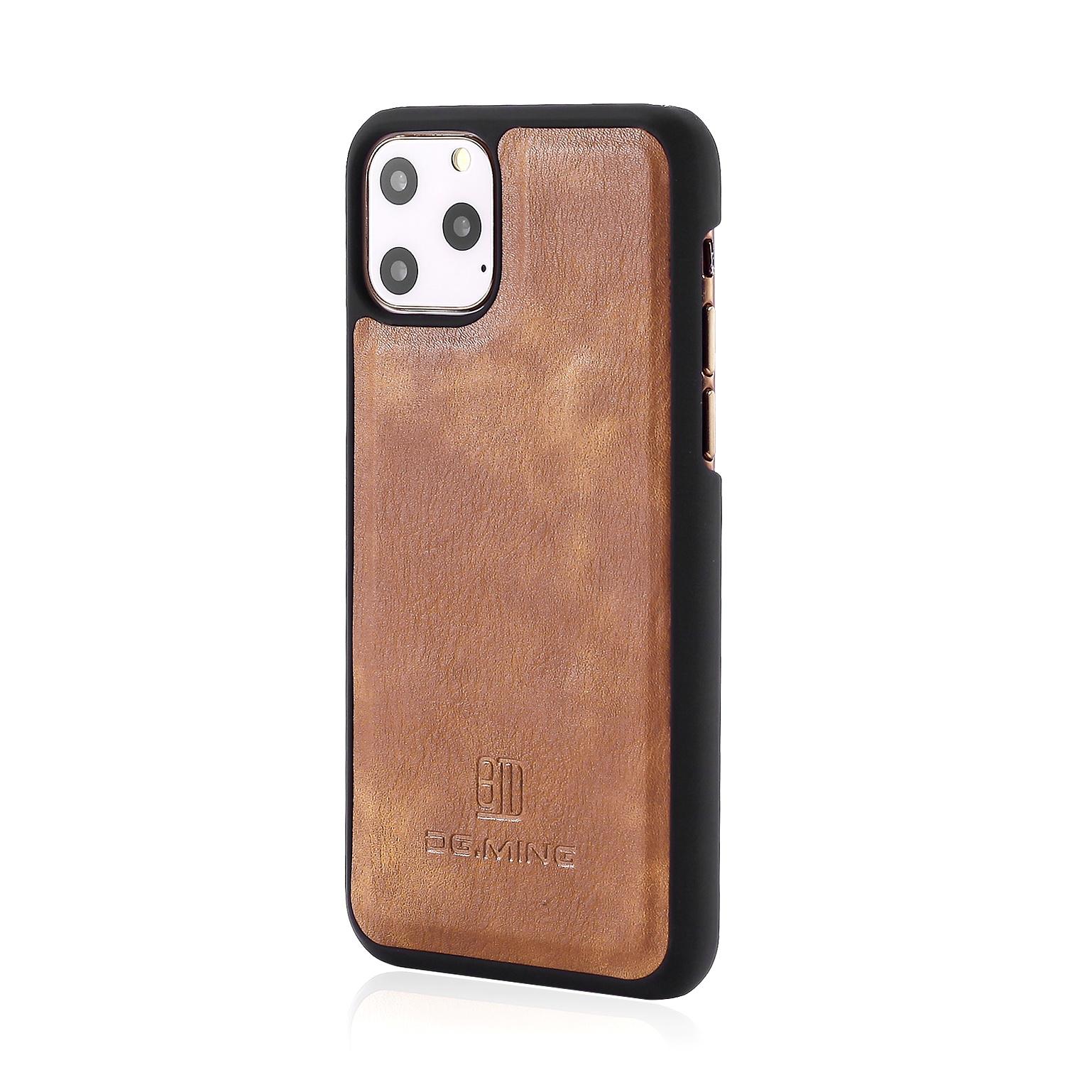 iPhone 11 Pro Max Lommeboketui med avtakbart deksel, Cognac