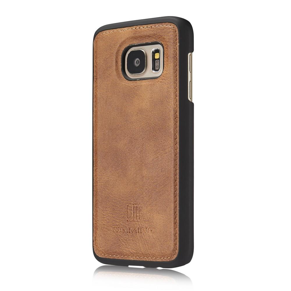 Samsung Galaxy S7 Lommeboketui med avtakbart deksel, Cognac