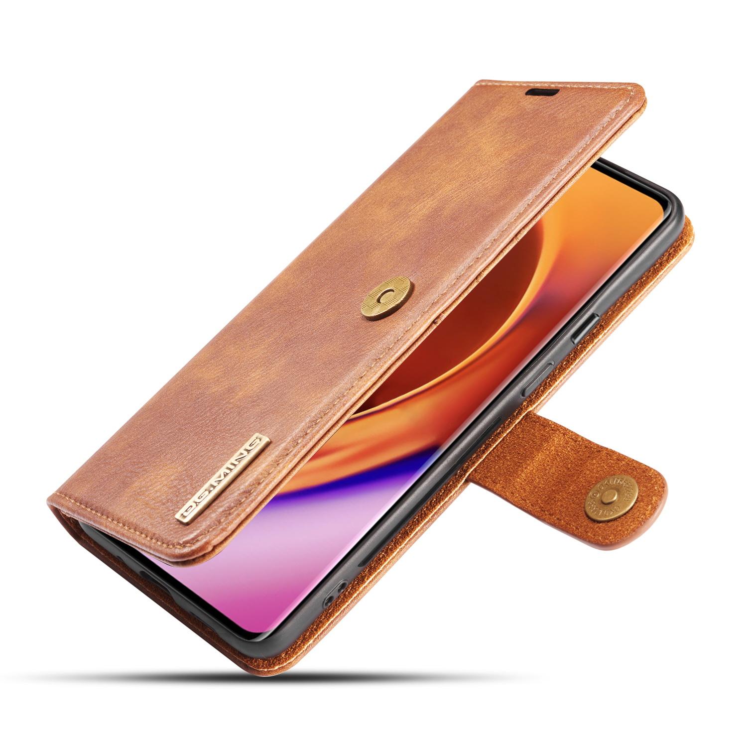  OnePlus 8 Pro Lommeboketui med avtakbart deksel, Cognac