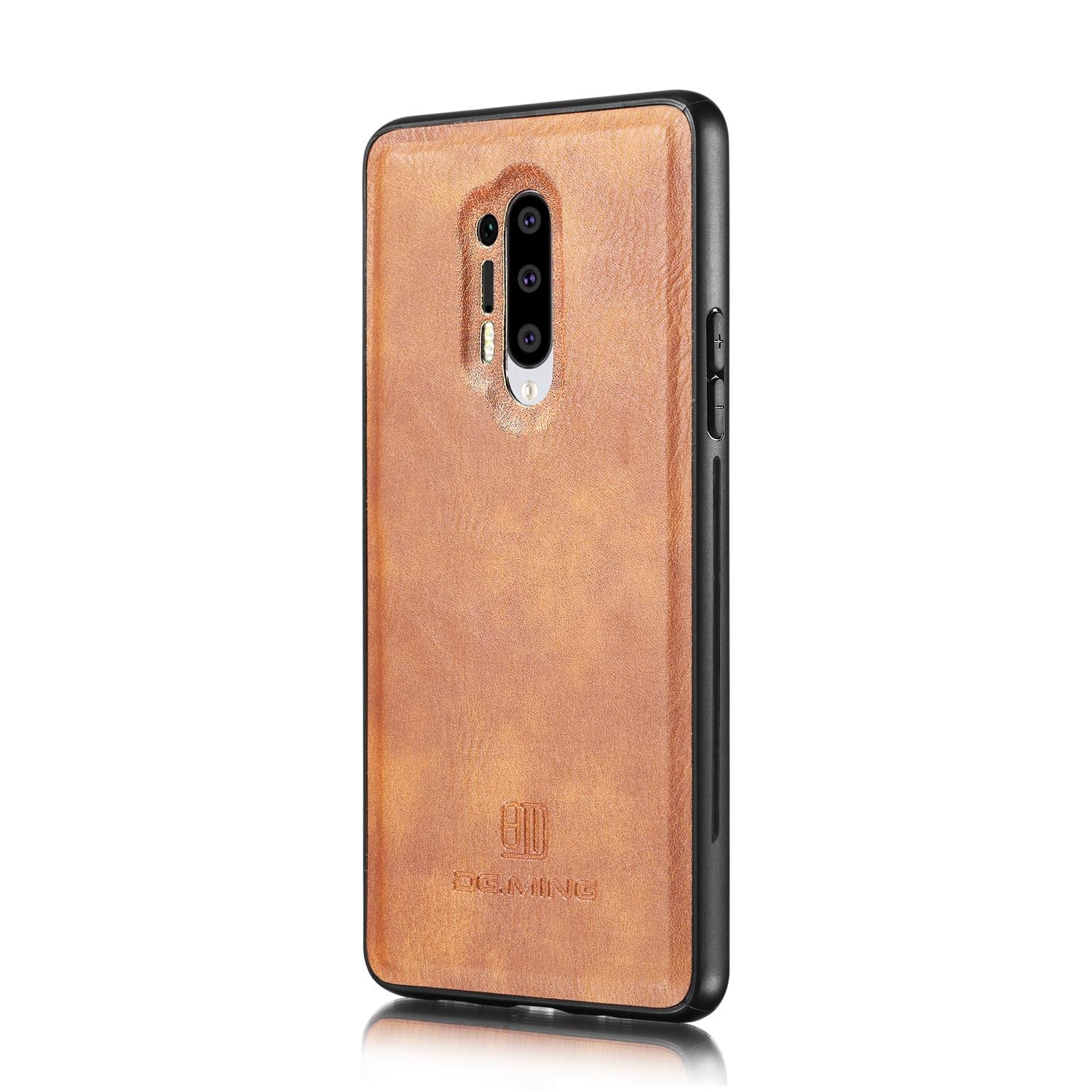  OnePlus 8 Pro Lommeboketui med avtakbart deksel, Cognac