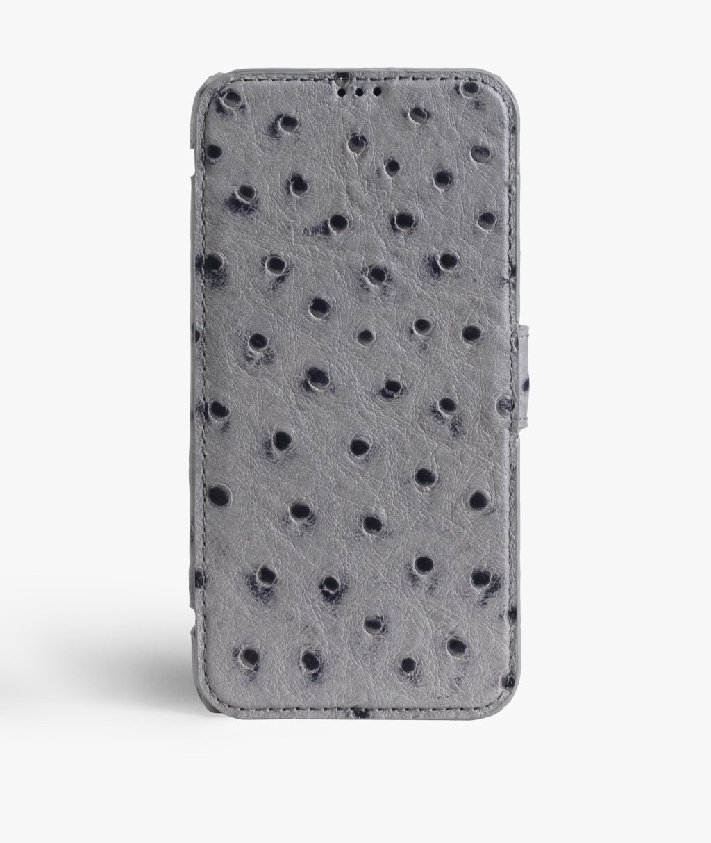 iPhone X/XS Lommebokdeksel Ostrich Grey