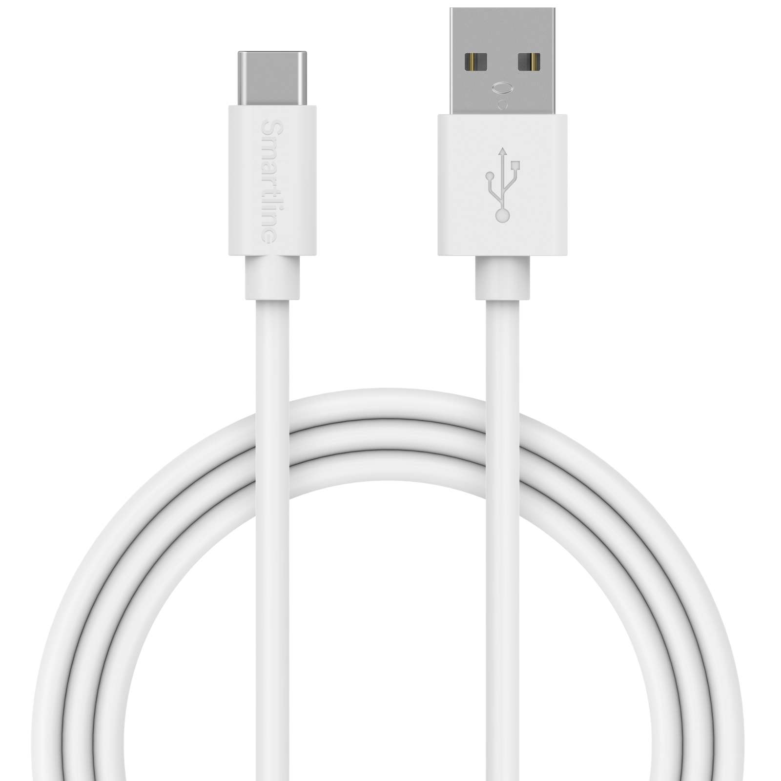 Ladekabel 3m USB-A - USB-C, Hvit