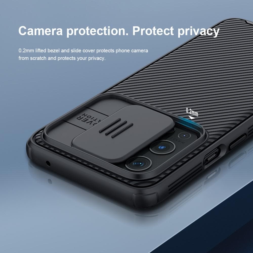  OnePlus 9 Pro Deksel med kameralinsebeskyttelse - CamShield, Svart