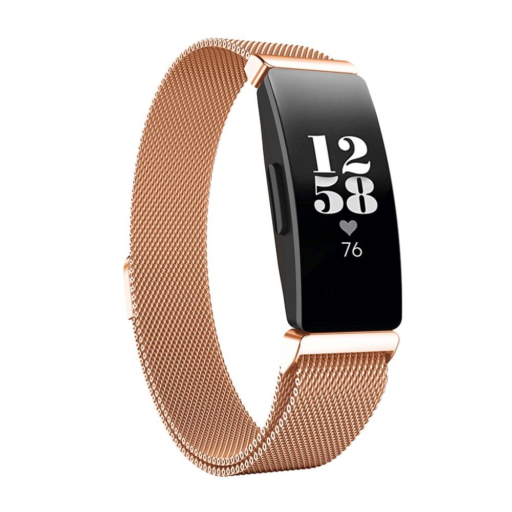 Fitbit Inspire/Inspire HR/Inspire 2 Reim Milanese Loop, Rosegull