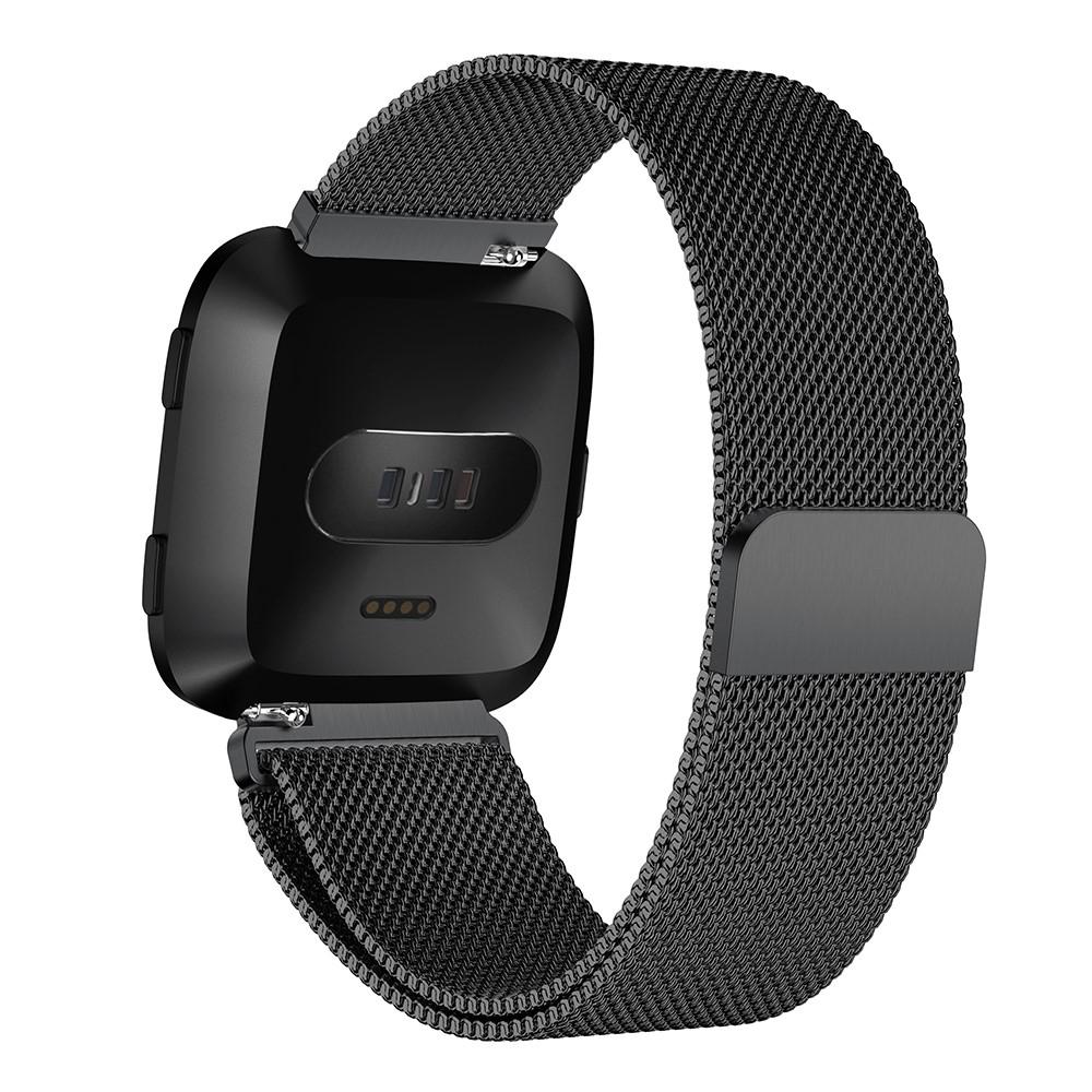 Fitbit Versa/Versa 2 Reim Milanese Loop, Svart