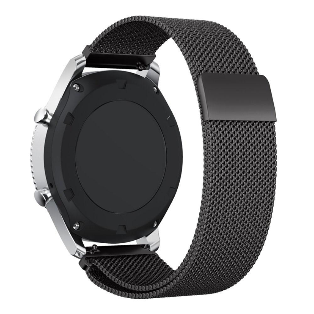 Samsung Gear S3 Frontier Reim Milanese Loop, Svart