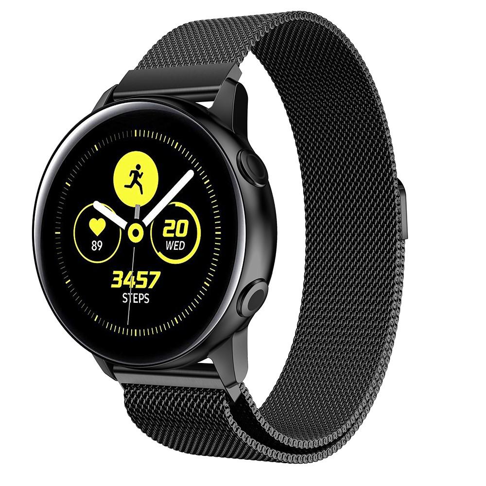 Samsung Galaxy Watch Active Reim Milanese Loop, Svart