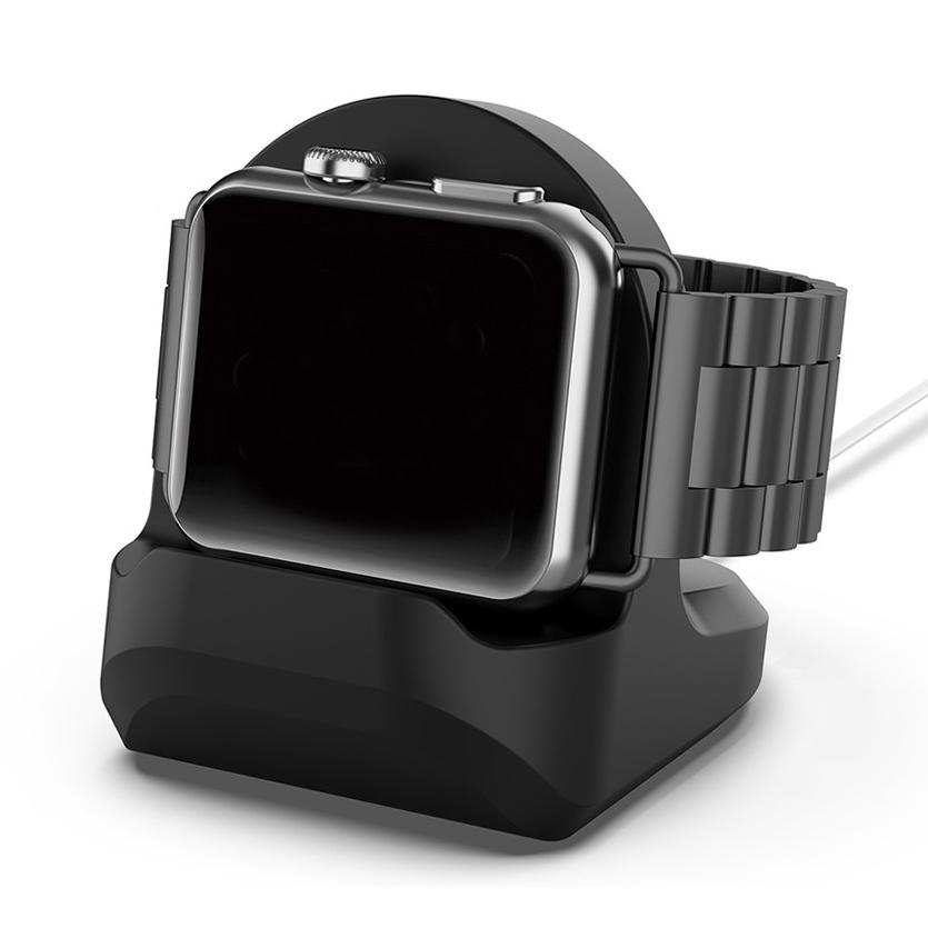 Apple Watch Bordstativ i silikon, Svart