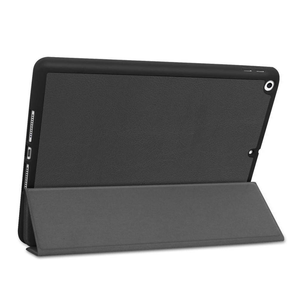 Apple iPad 10.2 9th Gen (2021) Tri-fold etui med pennholder, Svart