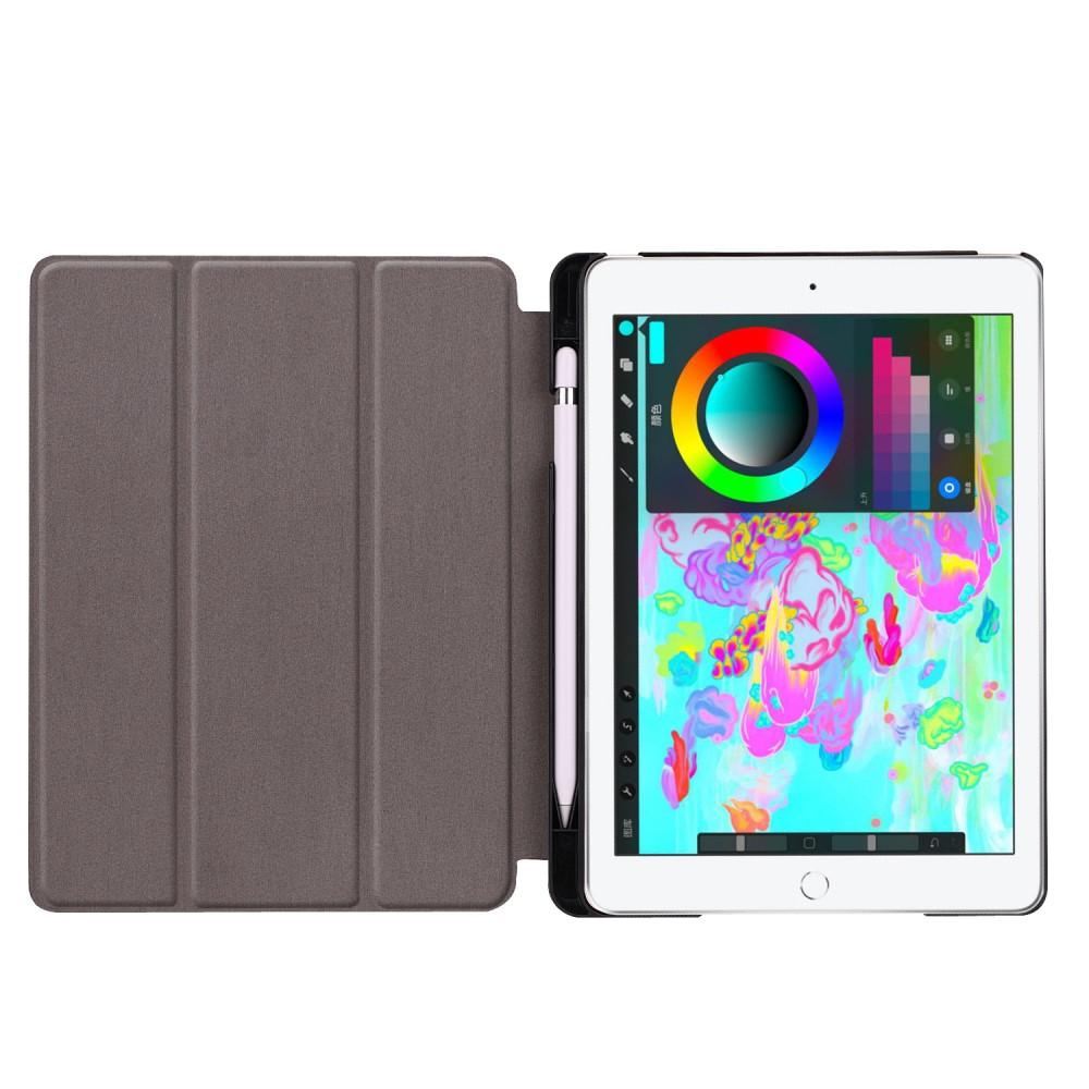 Apple iPad Air 2 9.7 (2014) Tri-fold etui med pennholder, Svart