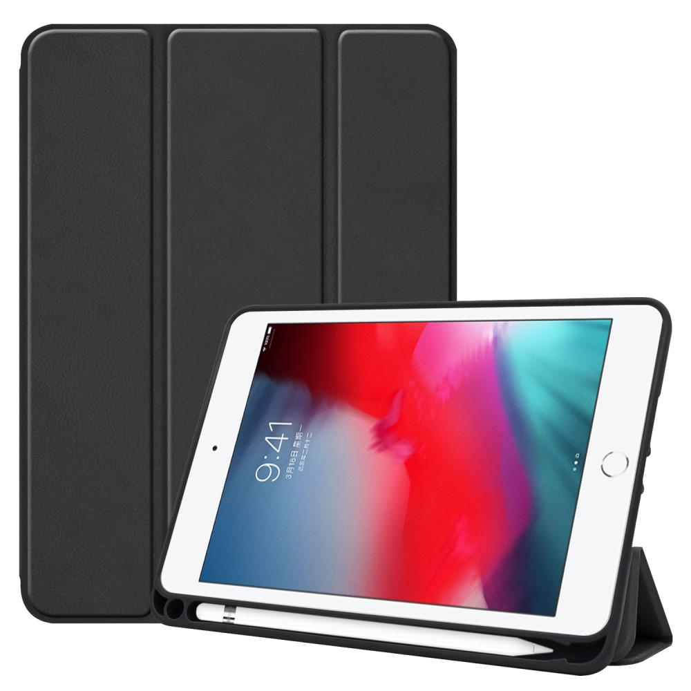 Apple iPad Mini 5th Gen (2019) Tri-fold etui med pennholder, Svart