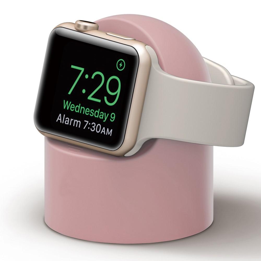 Apple Watch Ladestativ i silikon, Rosa