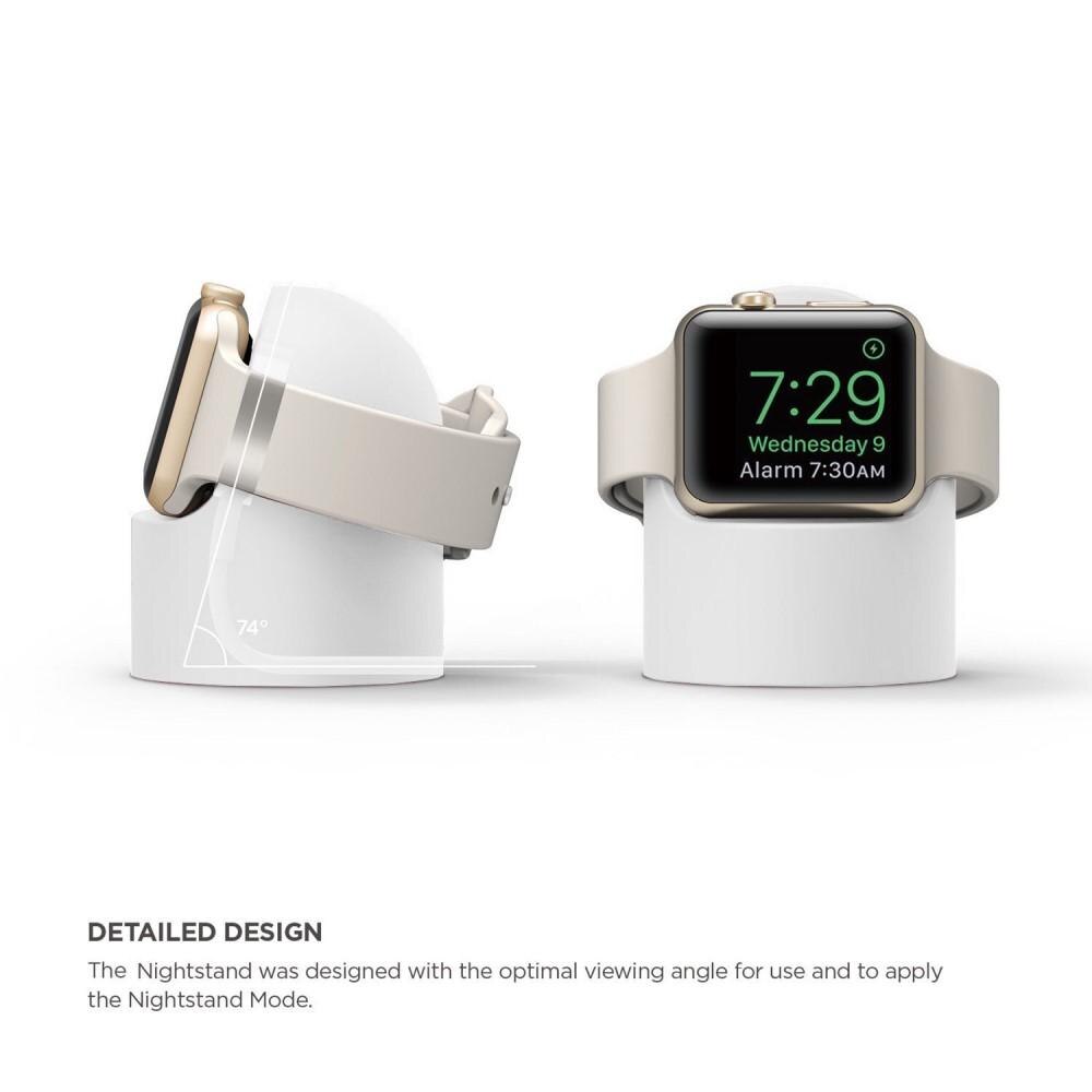 Apple Watch Ladestativ i silikon, Hvit