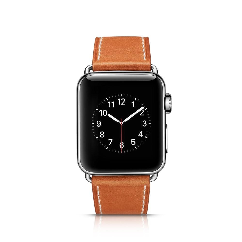 Apple Watch Ultra 49mm 2nd Gen Reim i ekte skinn, Brun