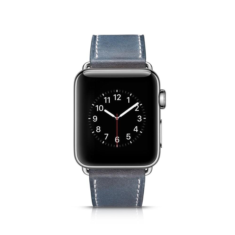 Apple Watch Ultra 49mm 1st Gen Reim i ekte skinn, Blå